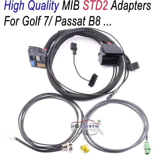 High Quality MIB STD2 ZR NAV Discover Pro Radio update install Adapter Cable Wire harness For VW Golf 7 MK7 Passat B8