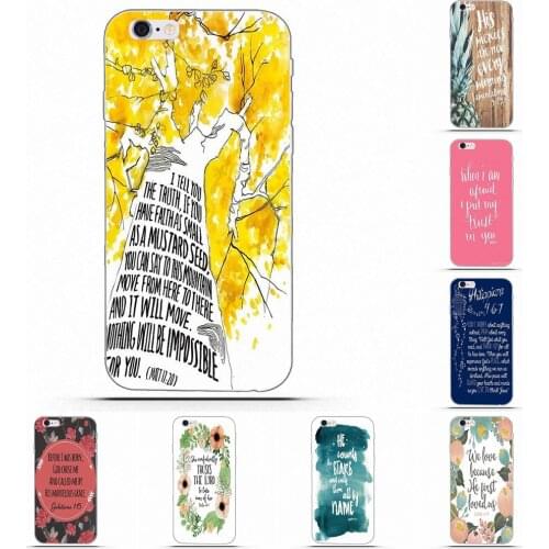 Wexoeq For Huawei G8 Honor 5C 5X 6 6X 7 8 9 Y5II Mate 9 P7 P8 P9 P10 P20 Lite Plus 2017 TPU Mobile Phone Bible Verse