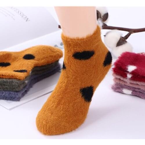 3pairs Winter Baby Socks Wool Newborn Baby Boys Girls Socks Anti Slip Floor Sock Newborn Warm Thicken Infant Indoor Socks
