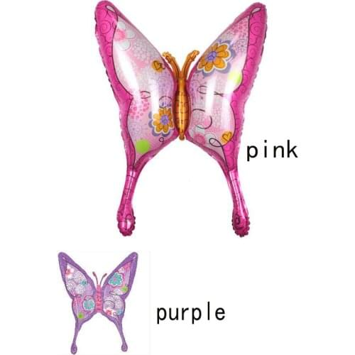 40inch 100cm vivid butterfly foil mylar helium Balloons for Birthday wedding Party shopwindow Decoration