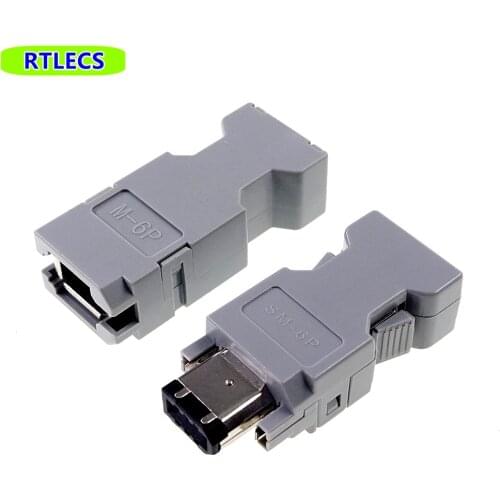 5 pcs Male Female IEEE 1394 6 pin Plug Socket SM-6E SM-6P Servo Connector Cross MOLEX 55100-0670 54280-0609 Wire Solder