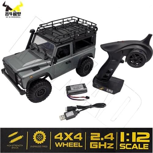 1/12 MN 99s 4WD Remote Control Car 2.4G Radio Toy Remote Control Car RTR With LED Track Childrens Toy Off-Road Vehicle