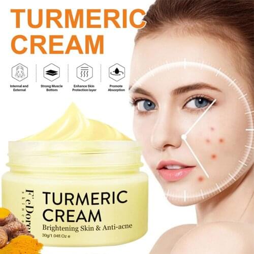Face Cream Turmeric Cream Shrink Pores Lighten Dark Spots Moisturize and Nourish Anti-Aging Cream for Hand Face