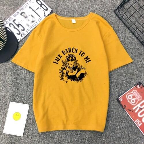 Cool Austen Talk Darcy To Me T-Shirt Funny Jane Austen Shirt Pemberley Derbyshire Pride and Prejudice Shirts Bookish Gift