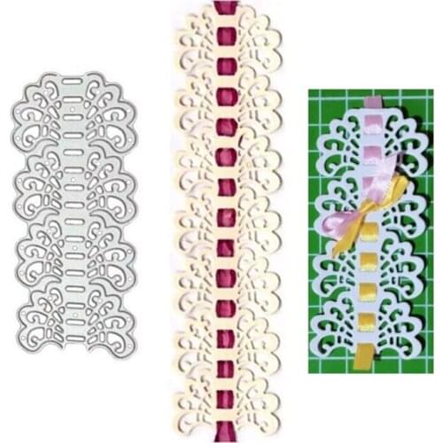 Metal Cutting Dies Stencils Lace Flower Edge Border DIY Scrapbook Album Cards Decoration Crafts Embossing Paper Card Die Cuts