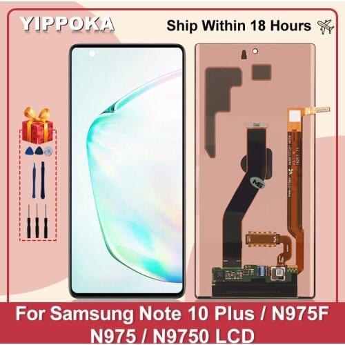 Original Note 10 Plus Display For Samsung Galaxy Note 10 Plus LCD Display Touch Screen Digitizer Replacement N975 N9750 LCD