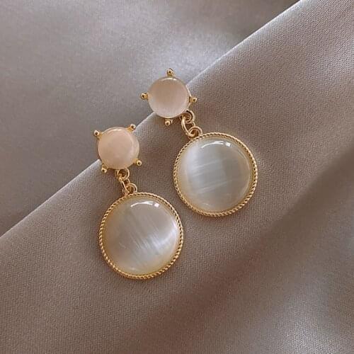 ORZTOON French New Fashion Zircon Long Earrings For Women Trend Minimalist Geometric Unusual Earrings Fashion Jewelry Party Gift