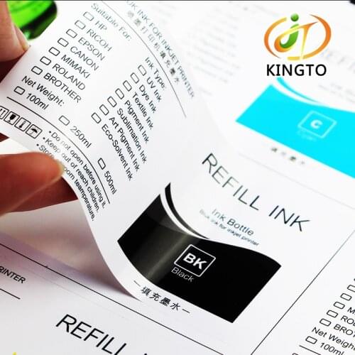Custom stickers printing waterproof label sticker for bottle packaging advertising sticker