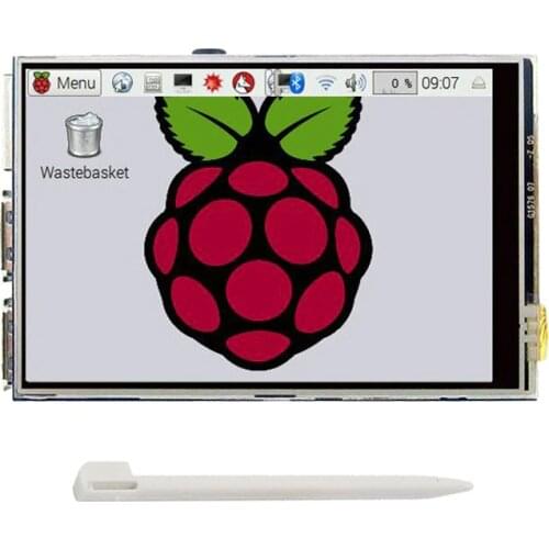 Raspberry Pi 4 LCD Display 3.5 inch Touch Screen with Acrylic Case Clear case for RPI 4 Model B