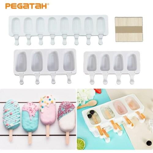 Silicone molds Ice mould Mold DIY Homemade Popsicle Molds Freezer Big Size Ice Cube Tray Popsicle Barrel Maker Mould Tool