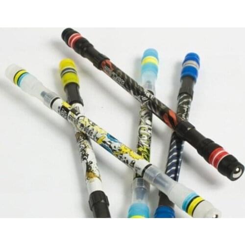 Blue Ink Refill Finger Playing Matting Pen Non Slip Twirling Spinning Pen Spinning Trick Rolling Ballpoint Pen School Office Set