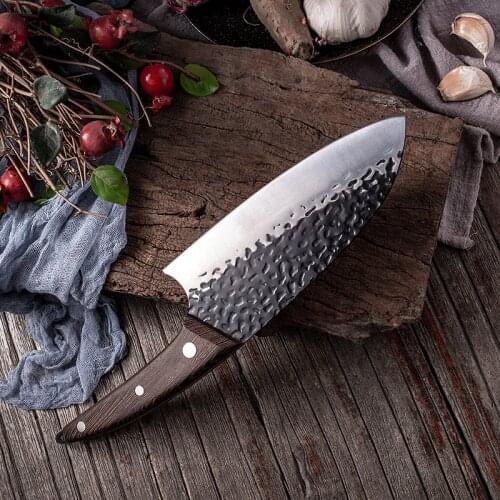 5Cr15Mov Steel Forged Kitchen Knives Chef Meat Fruit Cutter Knife Cleaver Professional Butcher Cooking Tools