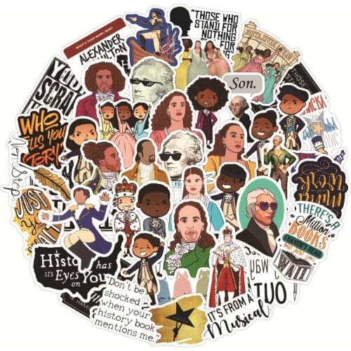 10/50PCS Hamilton Sticker Music Retro Band Graffiti Stickers to DIY Guitar Motorcycle Laptop Luggage Horror Series stickers