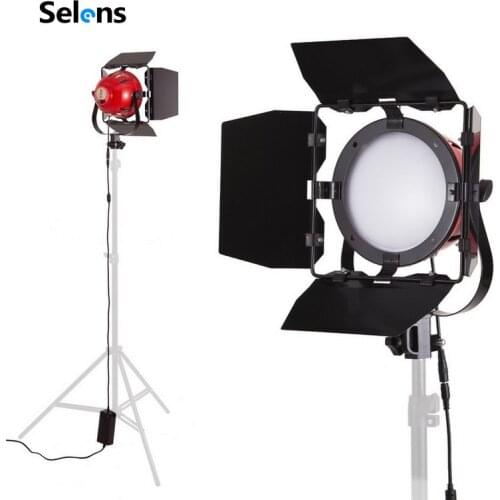 Selens 65W 5500K Studio Light 104 Beads LED Red Head Dimmable Light For Photo Photography Studio Video