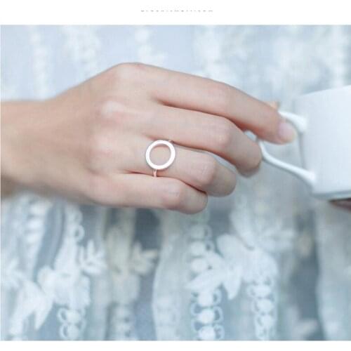 Trusta 2020 Women 925 Sterling Silver Fashion Jewelry Hollow Round Cocktail Ring Sizable 6 7 8 Girls Teen Womens Xmas Gift DS226