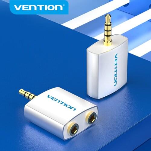 Vention 3.5mm Earphone Adapter Heaphone Splitter Adapter Male to Female Aux Splitter For Laptop Computer Phone Audio Splitter