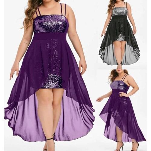 Woman Dress Hot Style Sexy Deep Sequin Dress Dress Large Size Dress Round Neck Sleeveless Classic Solid Color платье летнее 50