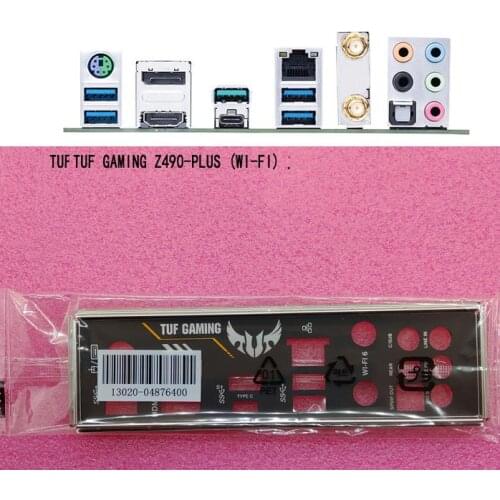 For Asus TUF GAMING Z490-PLUS (WI-FI)、TUF GAMING Z490-PLUS WIFI I/O Shield Back Plate BackPlate BackPlates Blende Bracket