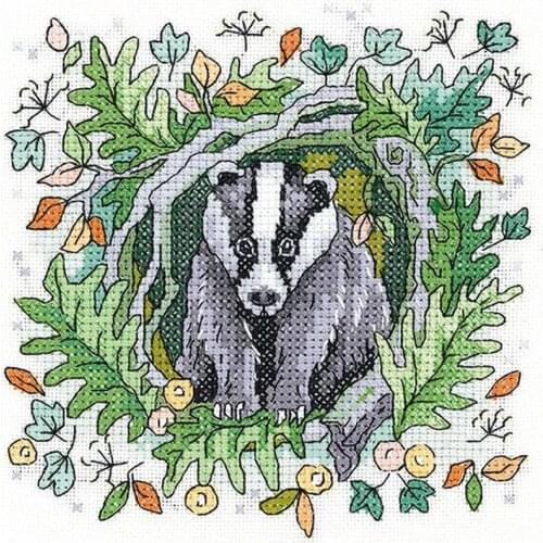 2021 Gold Collection Embroidery Badger Counted Cross Stitch Kits Christmas with 100% Cotton Floss & Free Shipping for Wall Decor