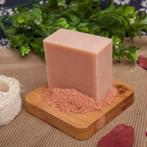 Red Clay Body Bar Soap Deep Cold Processed Soap Cleanse Moisturize and Smooth Your Skin Keep Sweat and Smell Away