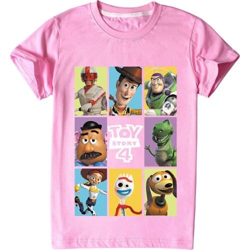 Summer Toy Story cartoon children short-sleeved T-shirt thin section sweat comfortable male and female children