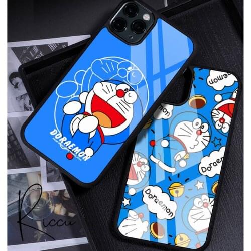 Cute Cartoon Doraemon Phone Case Rubber for iPhone 12 11 Pro Max XS 8 7 6 6S Plus X 5S SE 2020 XR 12 Mini case