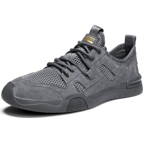 Men Shoes Summer Fashion Suede mesh Breathable Casual Shoes Men Classic Flats wear-resistant Sneakers Mens driving shoes