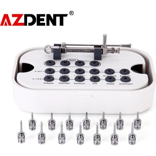 AZDENT Dental Implant Torque Wrench Screwdriver Kit 10-70NCM Ratchet / 10-40Ncm Hex Drivers Dentistry Implant Repair Tools