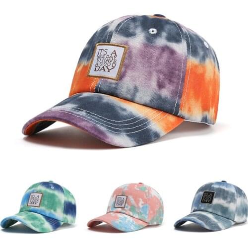 2021 New Fashion Women Baseball Cap Retro Wash Soft Top Hat Outdoor Streetwear Hip Hop Creative Tie Dye Gorros Men Women