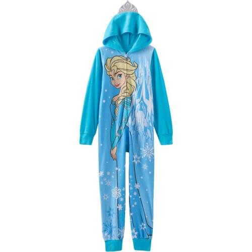 Girl Pajamas For Girls 4-10 Years Cartoon cosplay Children Sleepwear Cute Hooded Pijamas