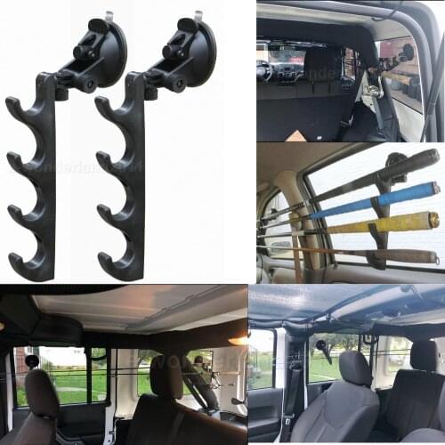 Fishing Rod Rack Fishing Rod Holder Fishing Rod Storage Rack for RV Boat Car Truck SUV to Keep Your Fishing Rods Safe - (1 Pair)