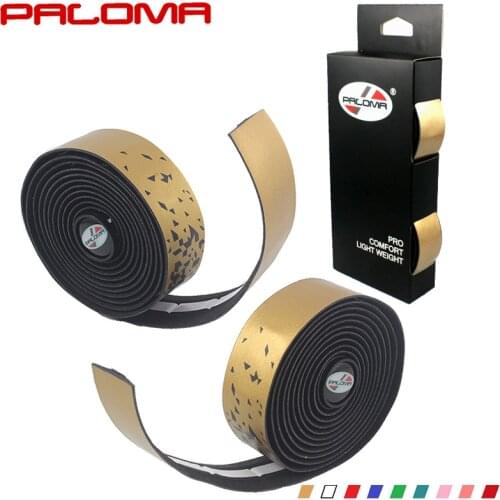 Professional Road Bike Handlebar Tape Cycling Handlebar Belt Strap Racing Bike Handle Bar Tape Anti-slip Damping Tape w/ 2 Plugs