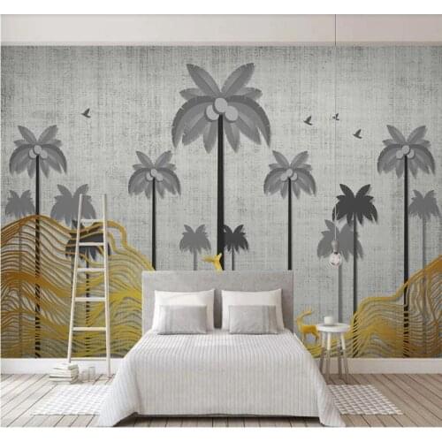 Professional custom wallpaper hand painted european city nordic background wall background