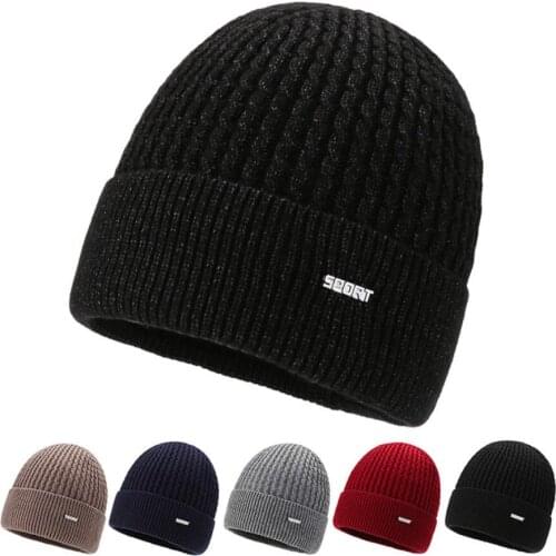 Chenille hat Autumn Beanie Winter Outdoor Warm Ear Protection Skull Cap Warmer Mens Riding Windproof Thickened Knitted Headwear