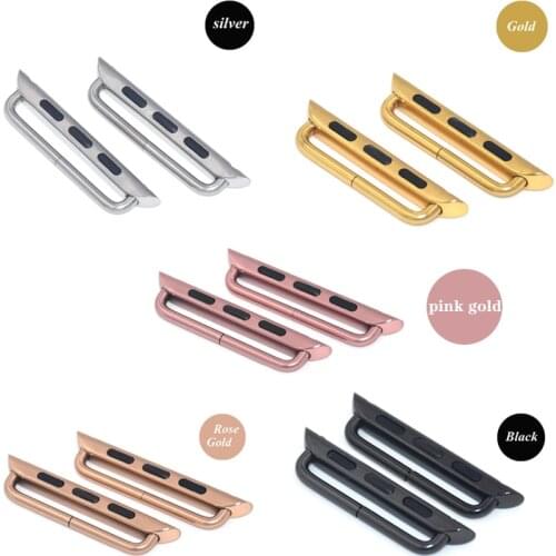Watch connector for apple watch band/strap 42mm 38mm 44mm 40mm metal Connection Adapter for apple watch iwatch 6/5/4/SE/3/2/1