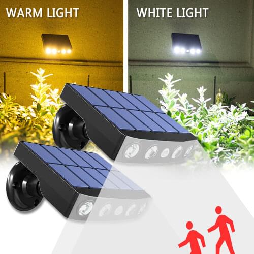 LED Solar Light Outdoors Smart Sensor Human Induction Infrared Anti Theft Dustproof Waterproof for Garden Path Street