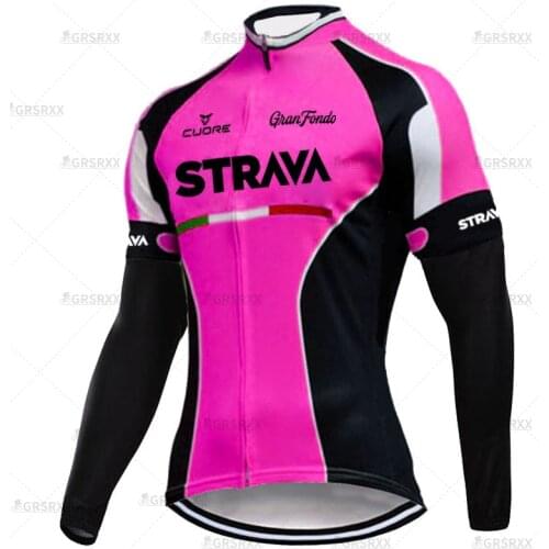 STRAVA Spring Female Cycling Jerseys MTB Racing Bike Jersey Long Sleeves Cycling Shirts Women MTB Autumn Bicycle Sportswear