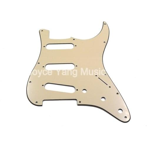 Niko Vintage Cream 3 PLY Electric Guitar Pickguard For Fender Strat Style Electric Guitar Free Shipping Wholesales