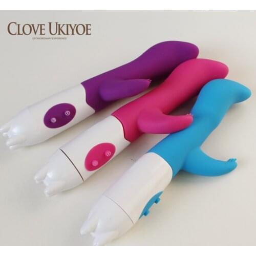 Waterproof Female Dual G-spot Vibrator 10 Speeds Double G Spot Vaginal Clitoral Stick dildo vibrator adult sex toys for woman