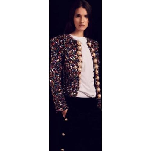 Women Sexy Party Glitter Sequin Coat Clubwear Long Sleeve Casual Basic Party Coat Button Sexy Bling Mulitcolor Streetwear Tunic