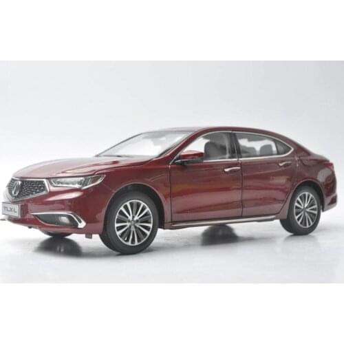 1:18 Diecast Model for Honda Acura TLX-L TLX Legend 2019 Red Alloy Toy Car Miniature Collection Gifts Hot Selling