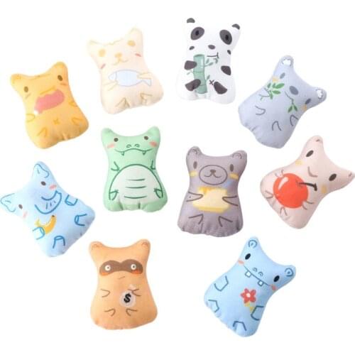 1pcs Mini Cat Grinding Catnip Toys Cat Mint Plush Toy Claws Thumb Bite Cat Mint For Cats Teeth Toys Pet Supplies