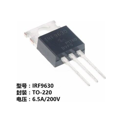 10pcs/lot IRF9630PBF IRF9630 TO-220 P-channel FET 200V / 6.5A