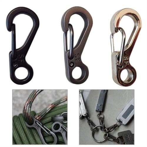 10 pcs Hanging Buckle Climbing Backpack Clasps Carabiner Spring Snap Clip Hook Keychain Alloy Tactical Survival Gear