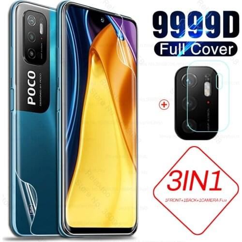9999D Front Back Hydrogel Film Poko M 3 Pro 5G Screen Protector Not Glass for Poco M3 Pro M3Pro Camera Glas PocoM3 Pro 5G 6.5
