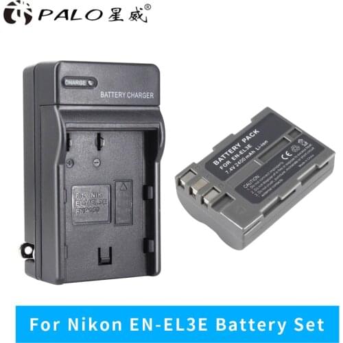 PALO 2400mAh EN-EL3E EN EL3e EL3a ENEL3e Digital Camera Battery for Nikon D300S D300 D100 D200 D700 D70S D80 D90 D50 L50