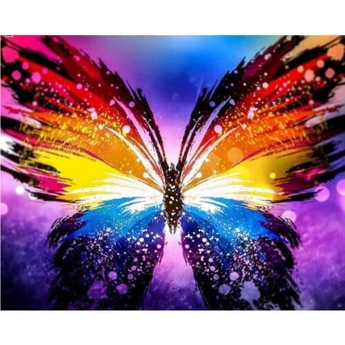 Animals diamond painting colorful butterfly rhinestone embroidery image mosaic sticker decor diamond tapestry posters wall paper