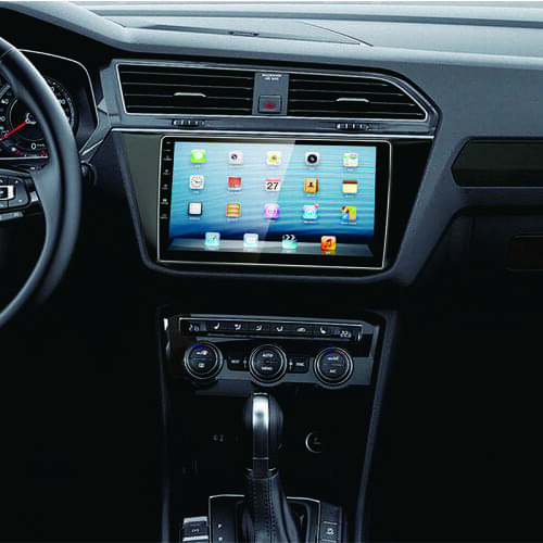 10.1 Inch Car Fascia For VW Tiguan 2017 Fascias Audio Fitting Adaptor Panel Frame Car DVD Frame Dashboard