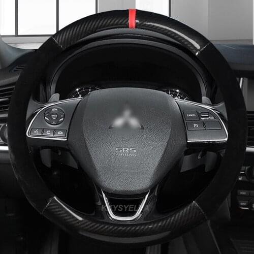 Car steering-wheels cover 38cm 15" For Mitsubishi ASX RVR Pajero Sport Outlander PHEV Airtrek Grandis lancer evo Eclipse Cross