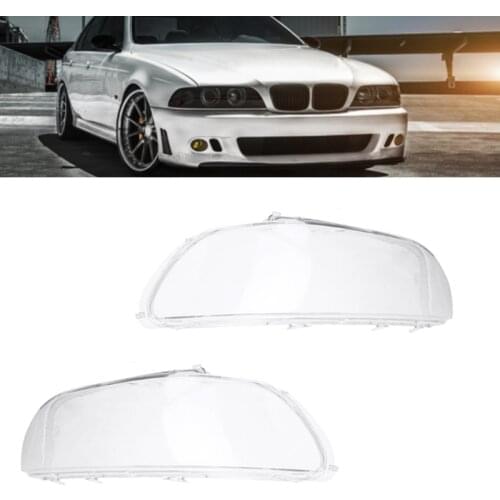 Car Headlight Cover Shell Headlight Glass Lens Automobiles Headlamp Lens Kit High Quality for BMW E39 1996-2003 Auto Accessories